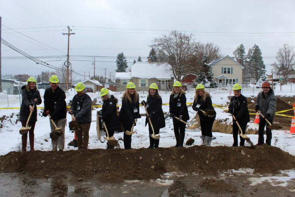 NEW Health CEO and employees at Newport Groundbreaking event