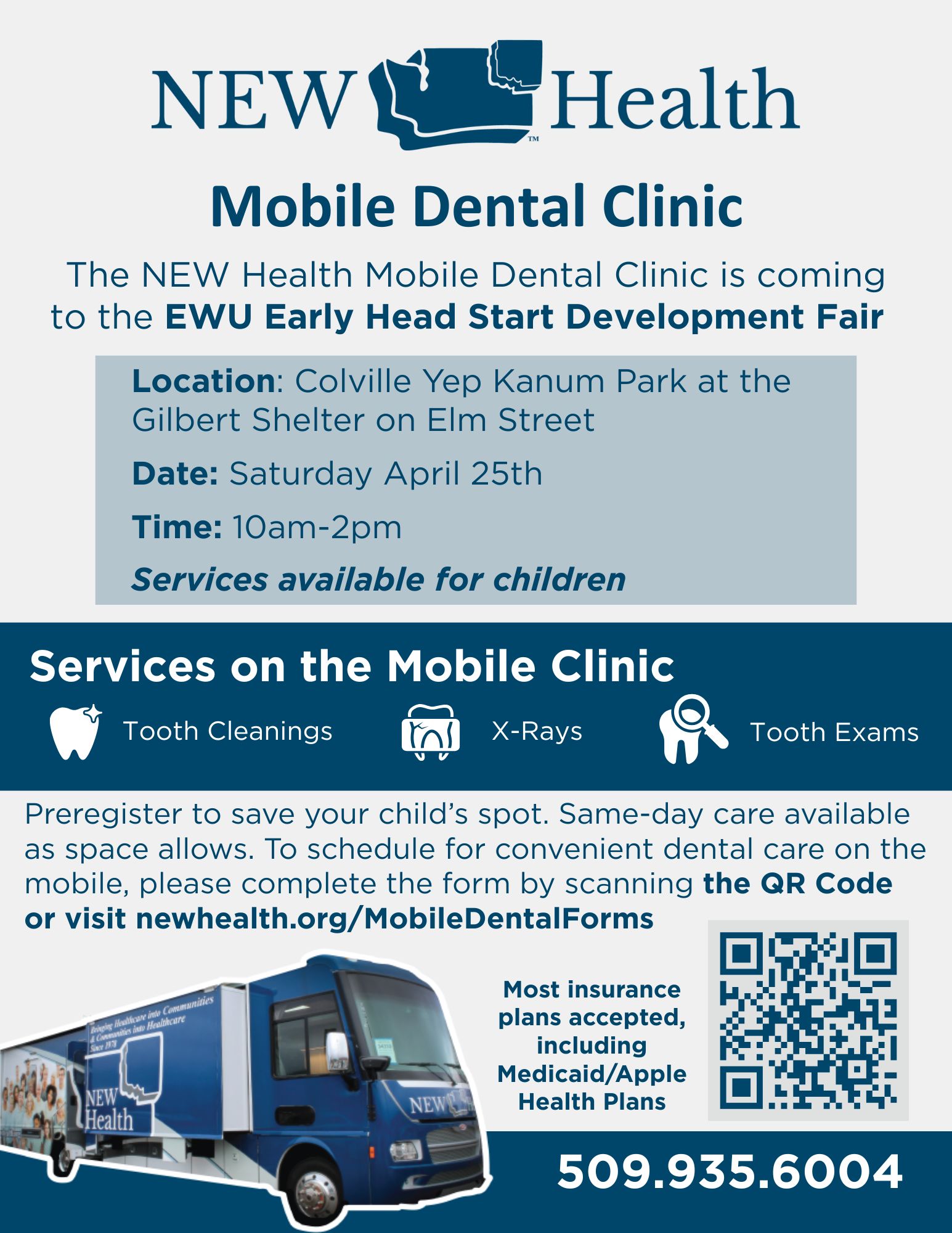 EWU Early Head Start Development Fair at Colville Yep Kanum Park -Gilbert Shelter (Elm Street)