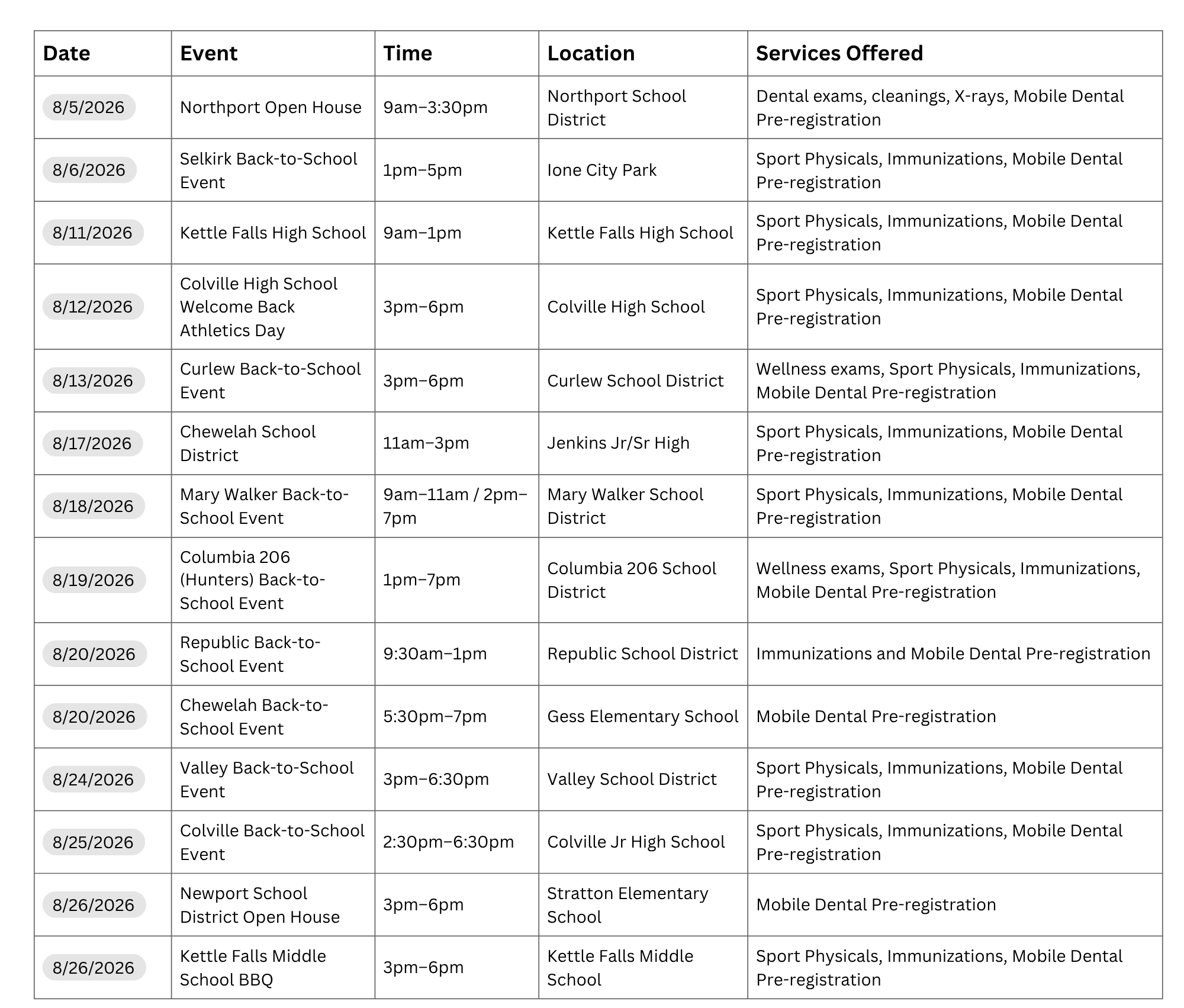 Back-to-School Events 2026 Calendar back to school events 2026